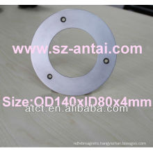 OD140mm ring magnets with countersink,large disc neodymium magnets